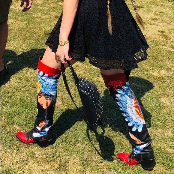 Mineli Boutique Hand Painted Boots - Picture 4 of 6